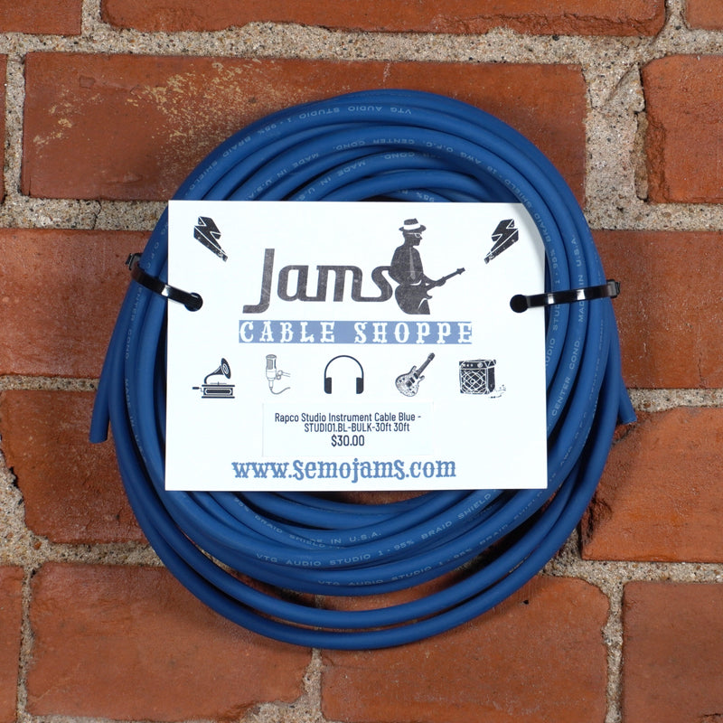 Rapco Studio Instrument Cable Blue - Bulk Cable