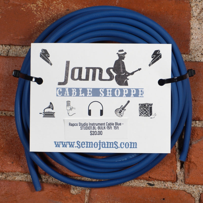 Rapco Studio Instrument Cable Blue - Bulk Cable