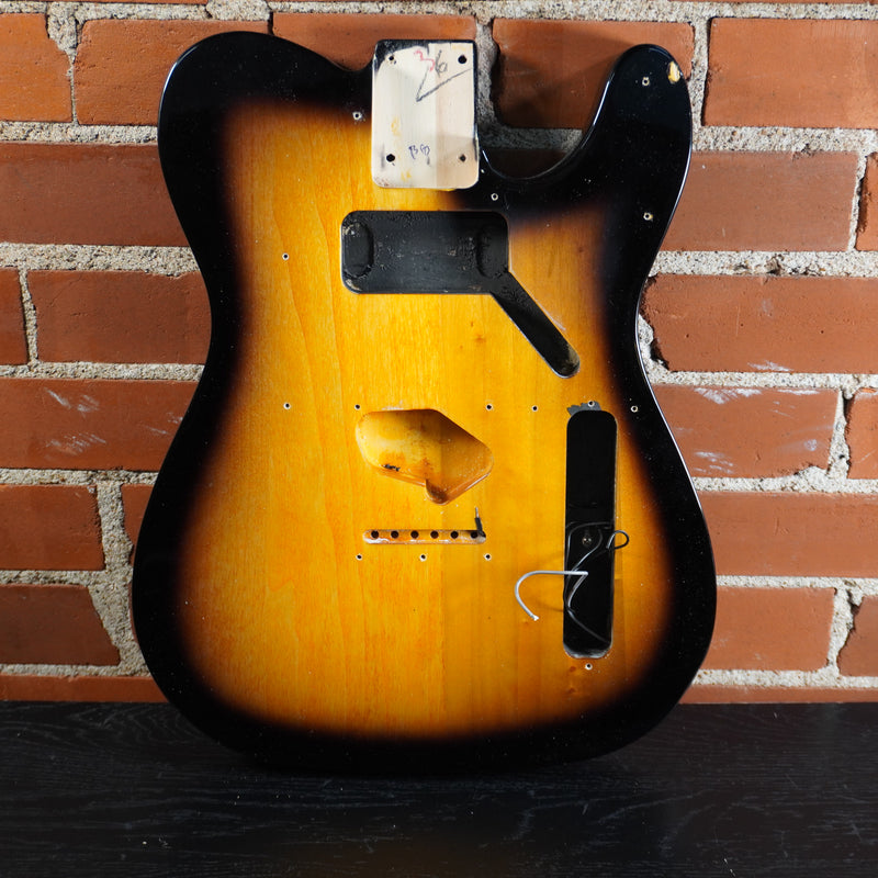 Used Squire Bullet Telecaster Body Only Brown Sunburst