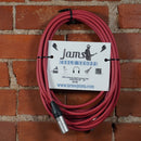 JAMS Limited Run Red Microphone Cable Neutrik Connectors