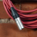 JAMS Limited Run Red Microphone Cable Neutrik Connectors