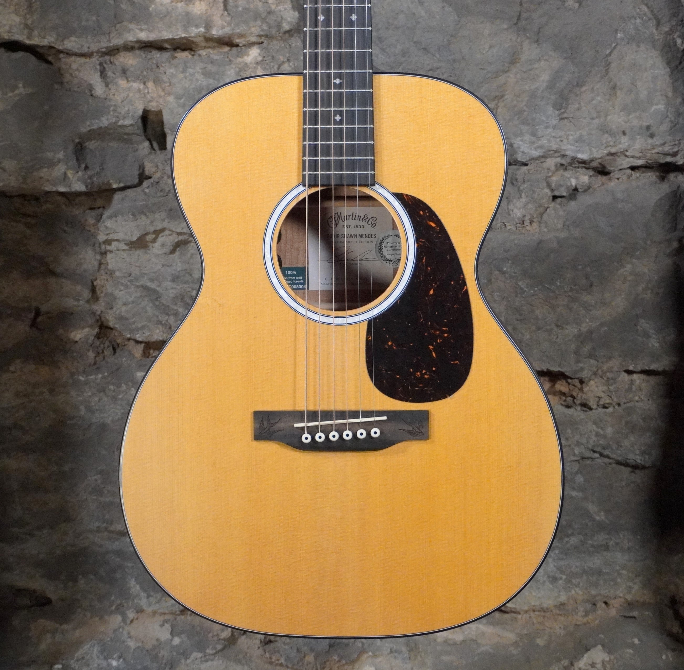 Martin Guitars Junior Series 000JR-10E Shawn Mendes A/E Satin w/Softshell Case