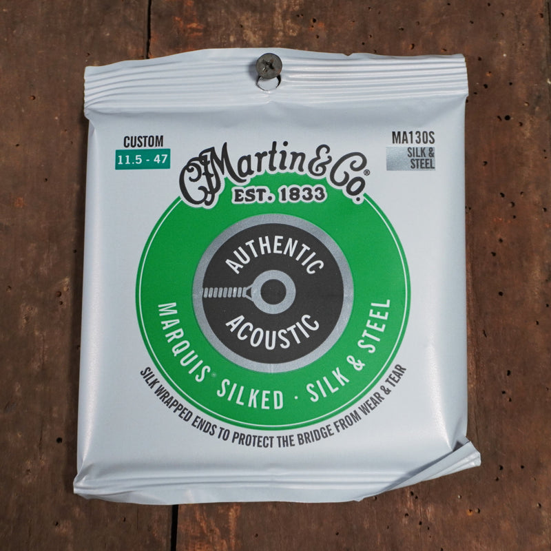Martin Strings Marquis Silked Guitar Strings Silk and Steel Custom Light 11.5-47