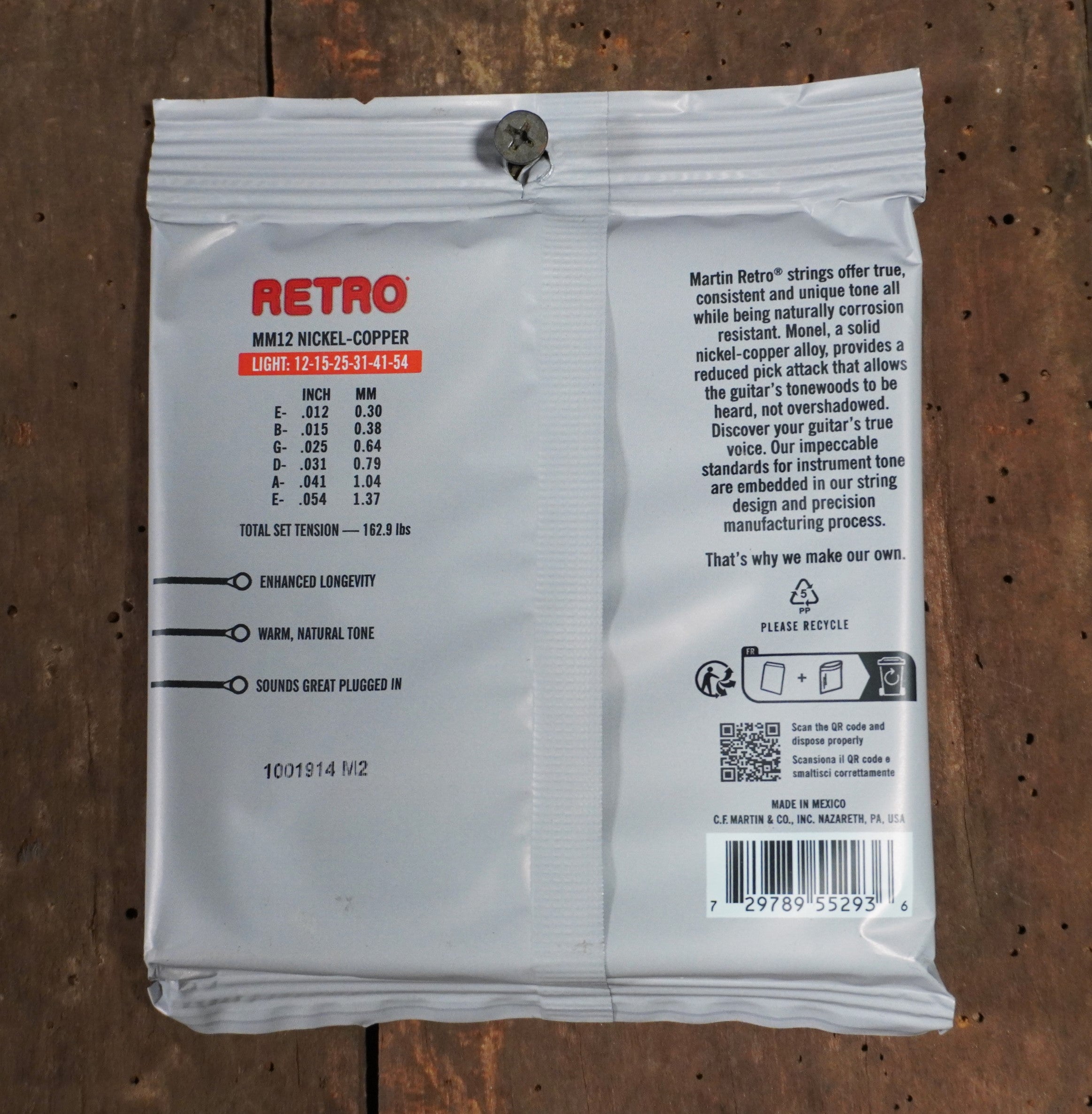 Martin Strings Retro Monel Acoustic Strings Light