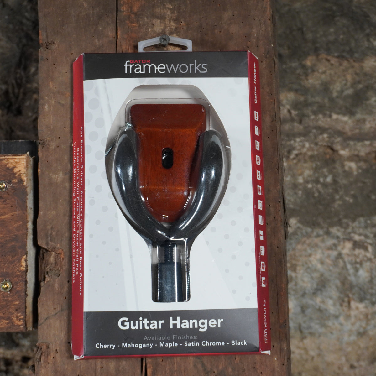 Gator Frameworks Mahogany Finish Guitar Hanger