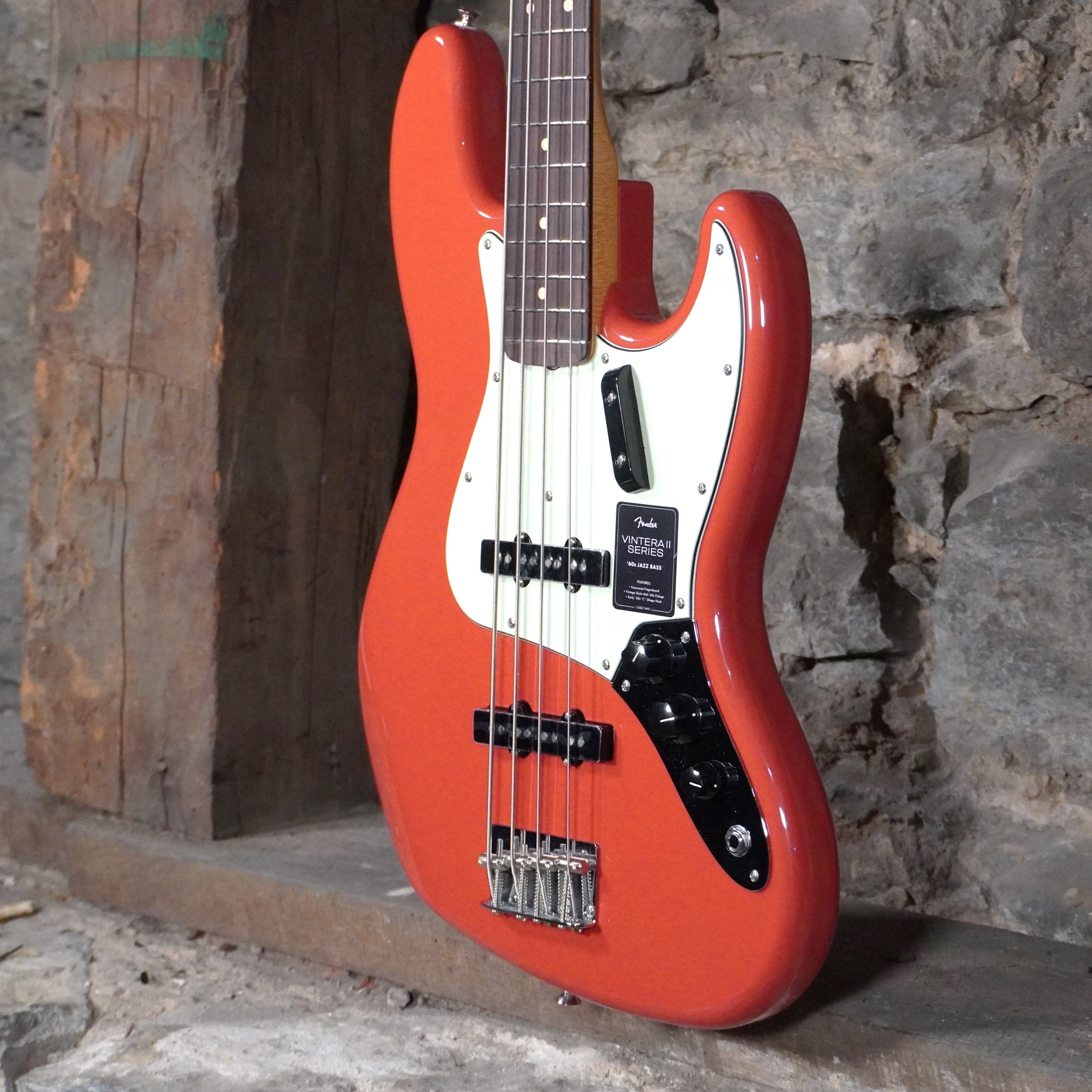 Fender Vintera II Jazz Bass Rosewood Fingerboard Fiesta Red *Discontinued*