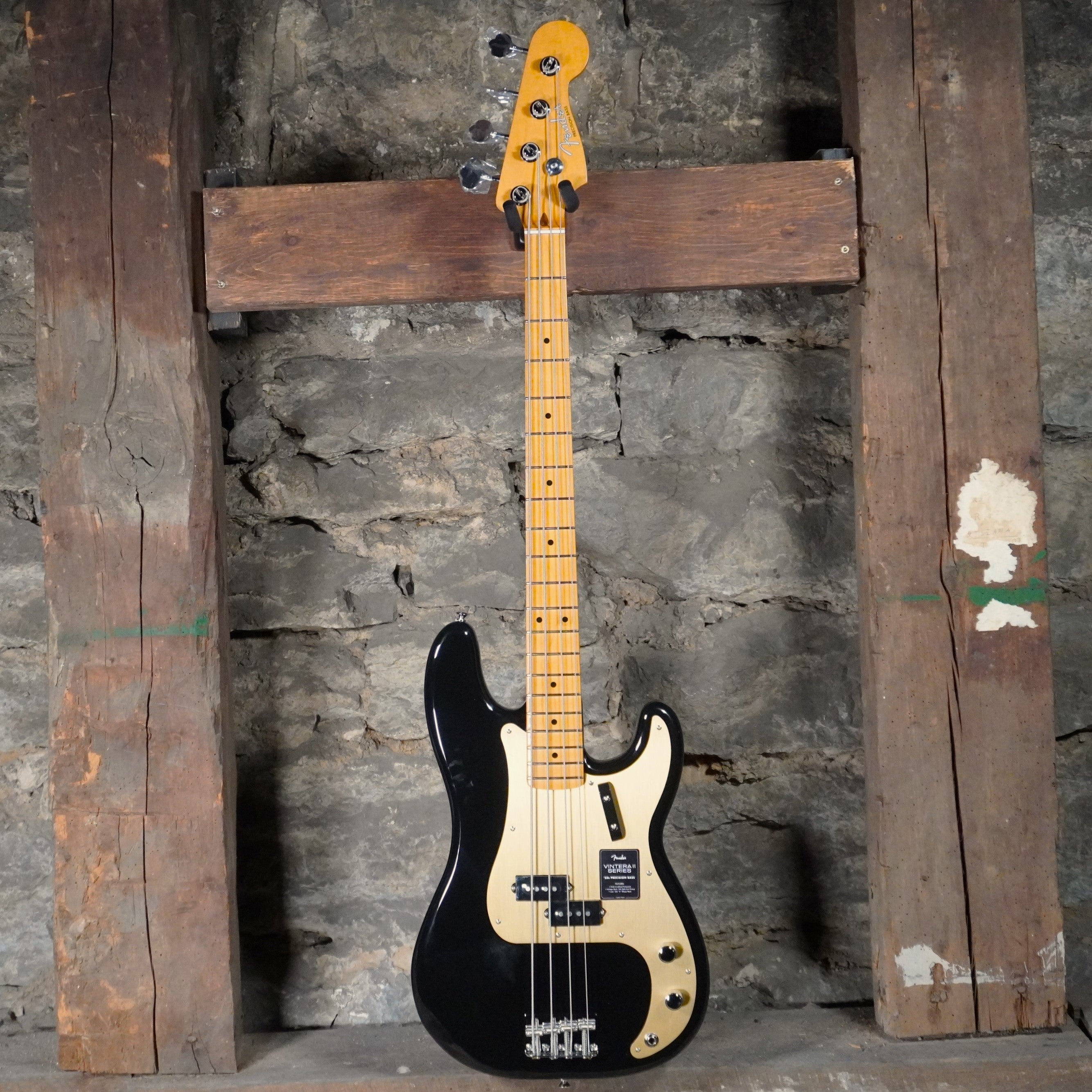 Fender VINTERA® II '50S PRECISION BASS® Maple Fretboard Black *Discontinued*
