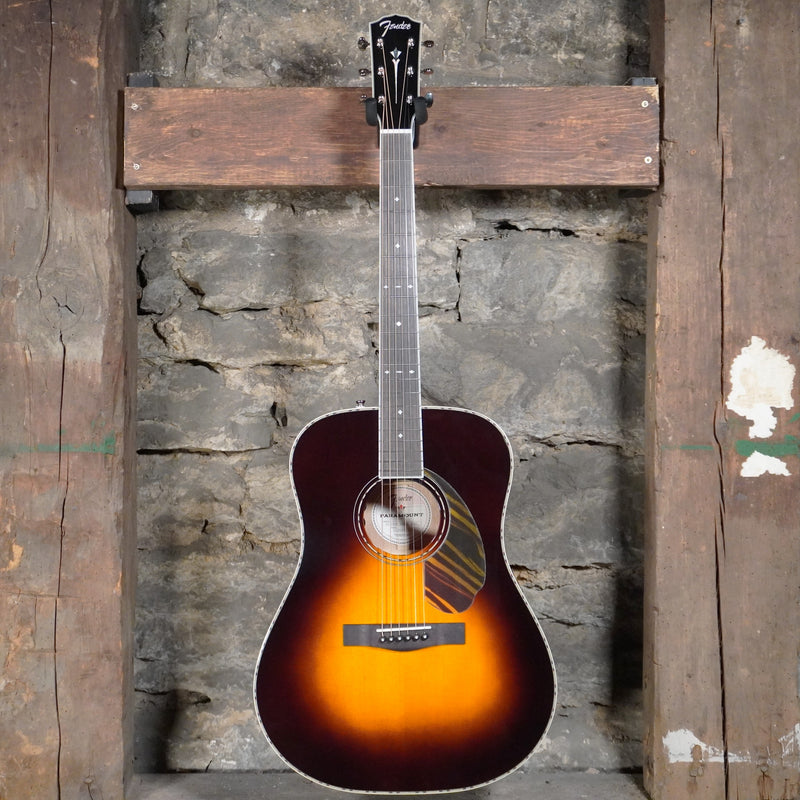 Fender PD-220E Dreadnought Paramount 3-Color Vintage Sunburst Ovangkol Fretboard