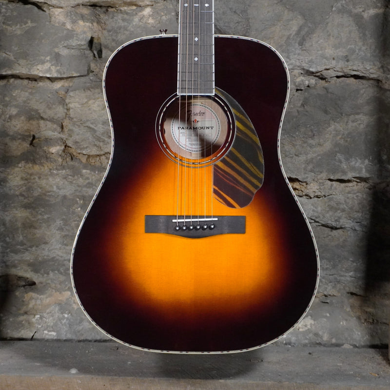 Fender PD-220E Dreadnought Paramount 3-Color Vintage Sunburst Ovangkol Fretboard