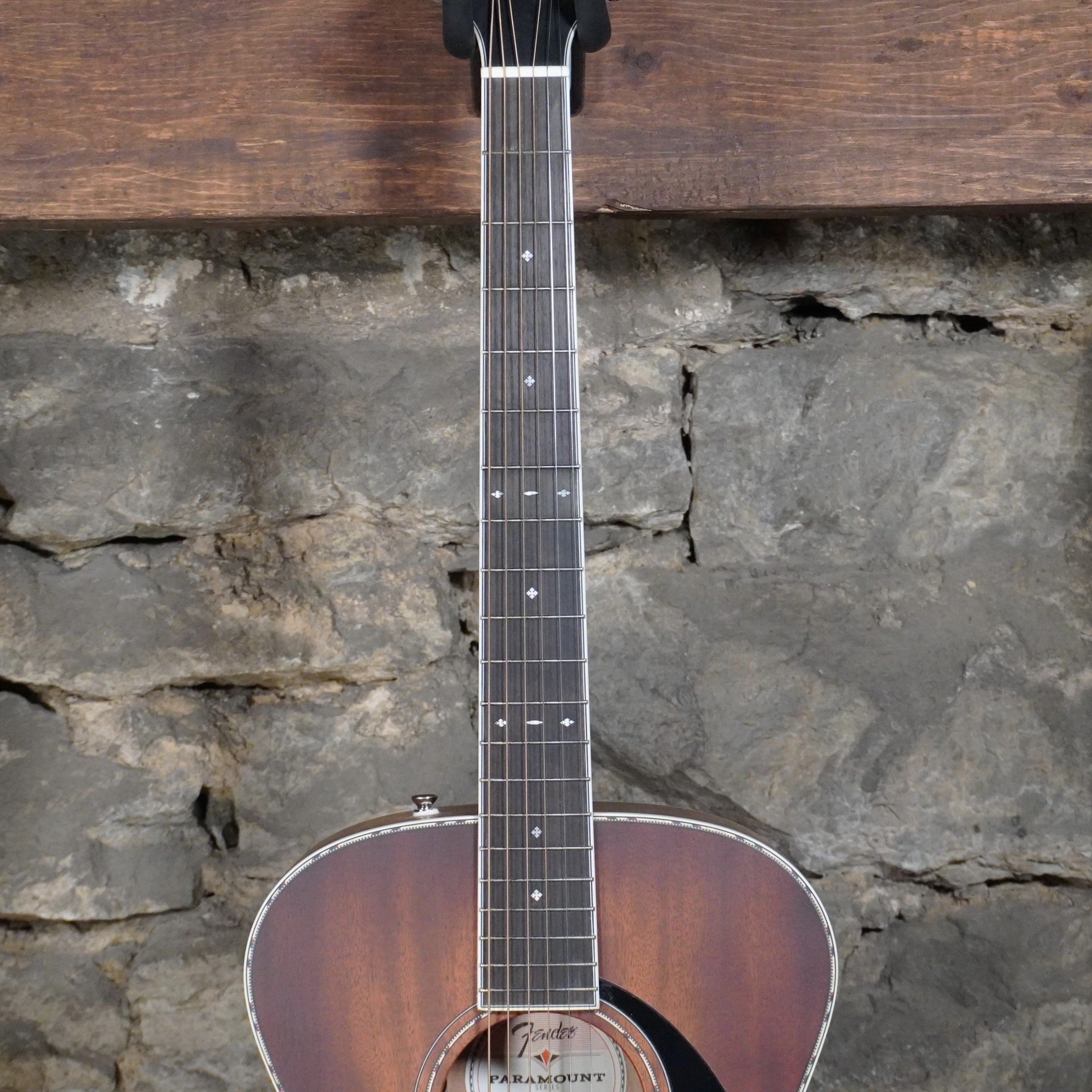Fender Paramount PO-220E Orchestra Aged Cognac Burst Ovangkol Fretboard w/Hard Case