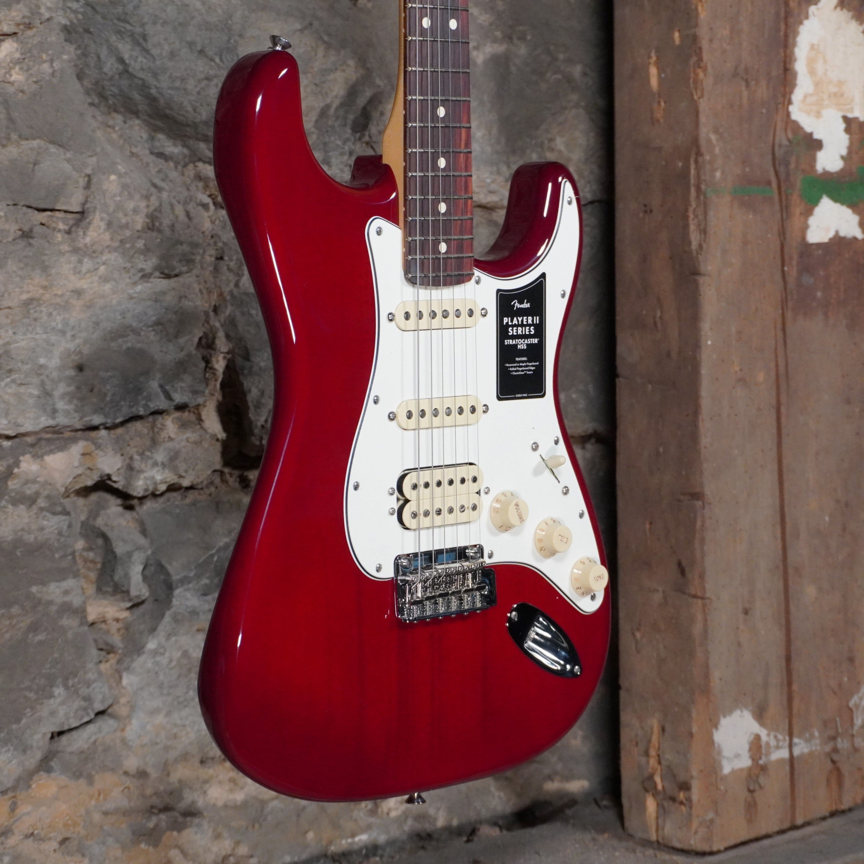 Fender Player II Stratocaster HSS Rosewood Fingerboard Transparent Che