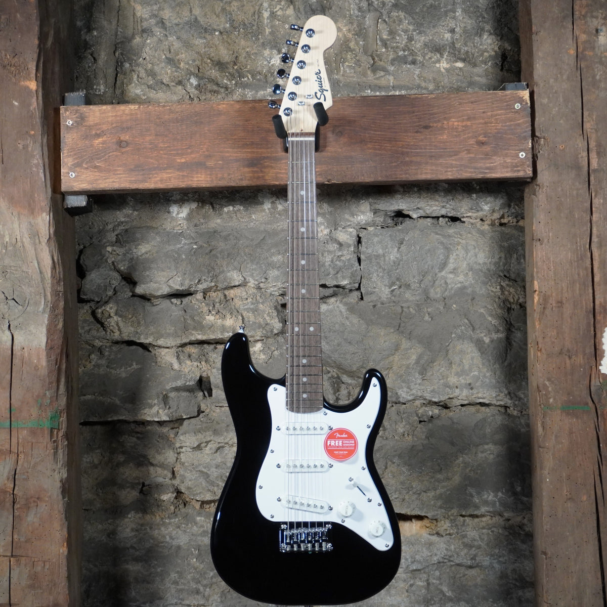 Squier Mini Stratocaster Black Indian Laurel Fretboard
