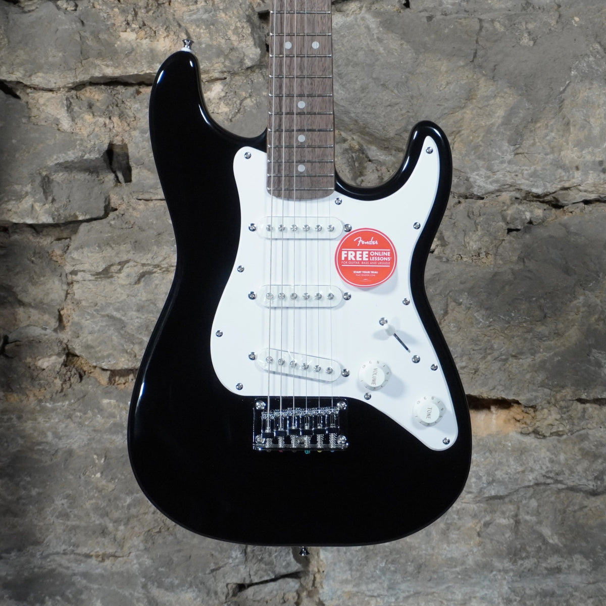 Squier Mini Stratocaster Black Indian Laurel Fretboard