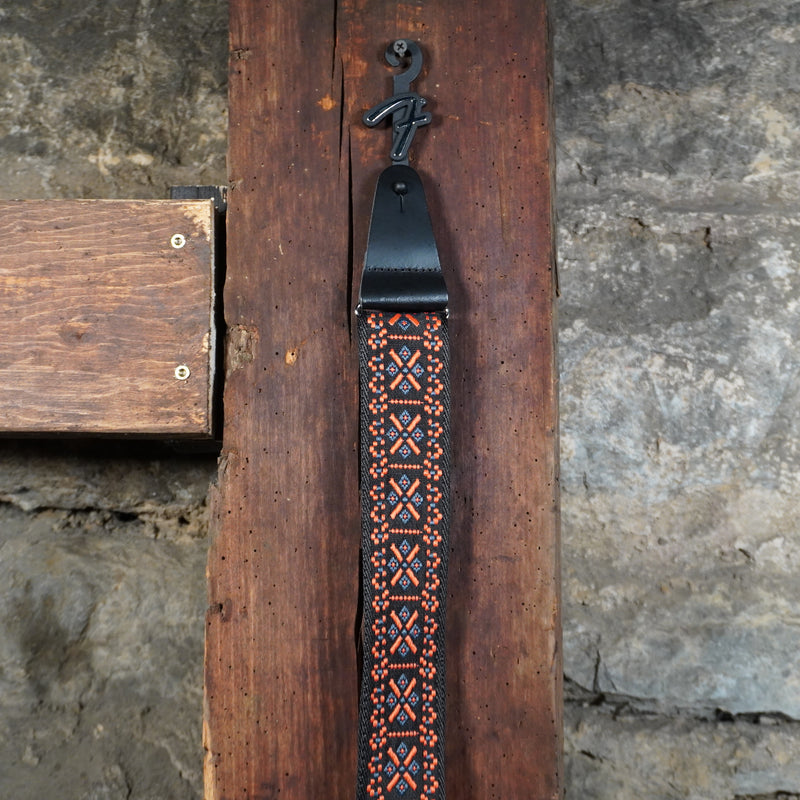 Fender Pasadena Woven Strap Lattice Red 2"