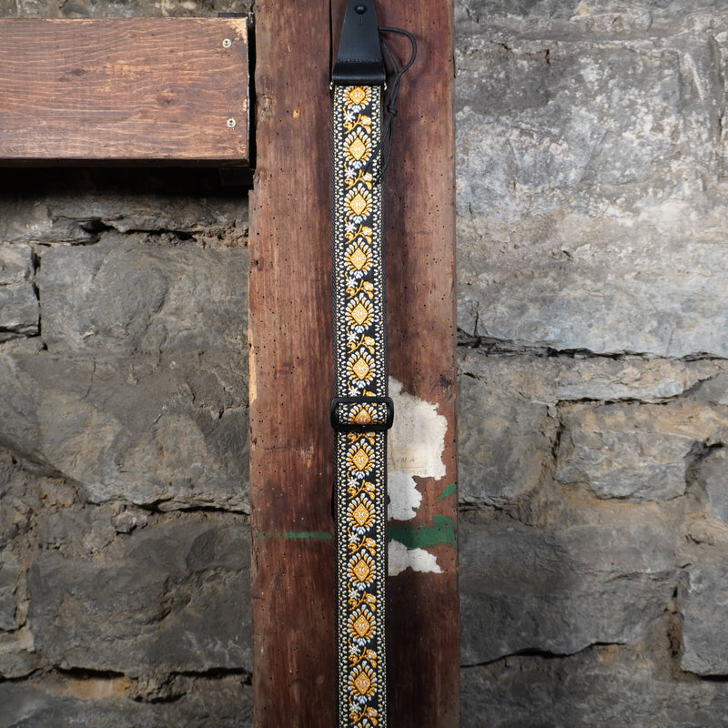 Fender Pasadena Woven Strap Yellow Lotus 2"