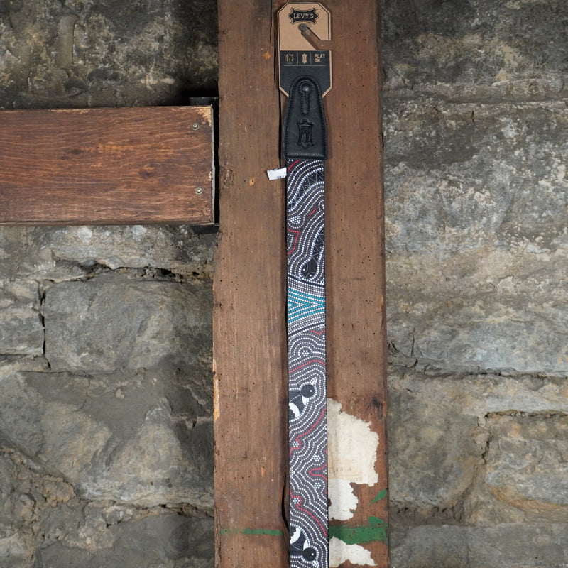Levy's Down Under Series Polyester Guitar Strap Bird and Snake