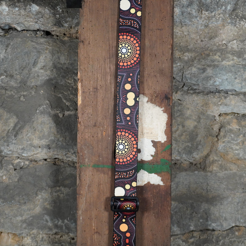 Levy's Down Under Series Polyester Guitar Strap Sunset