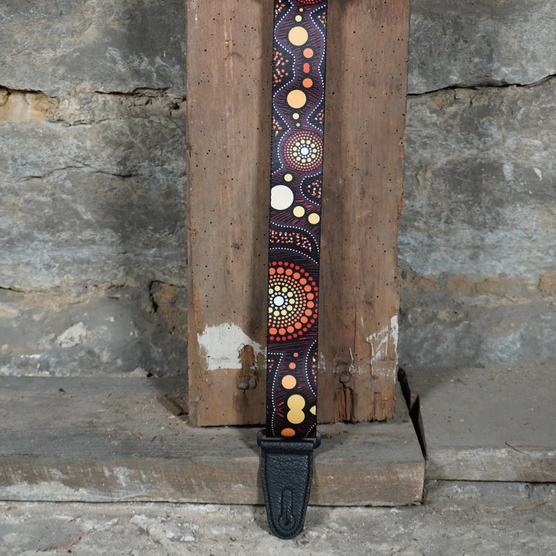 Levy's Down Under Series Polyester Guitar Strap Sunset