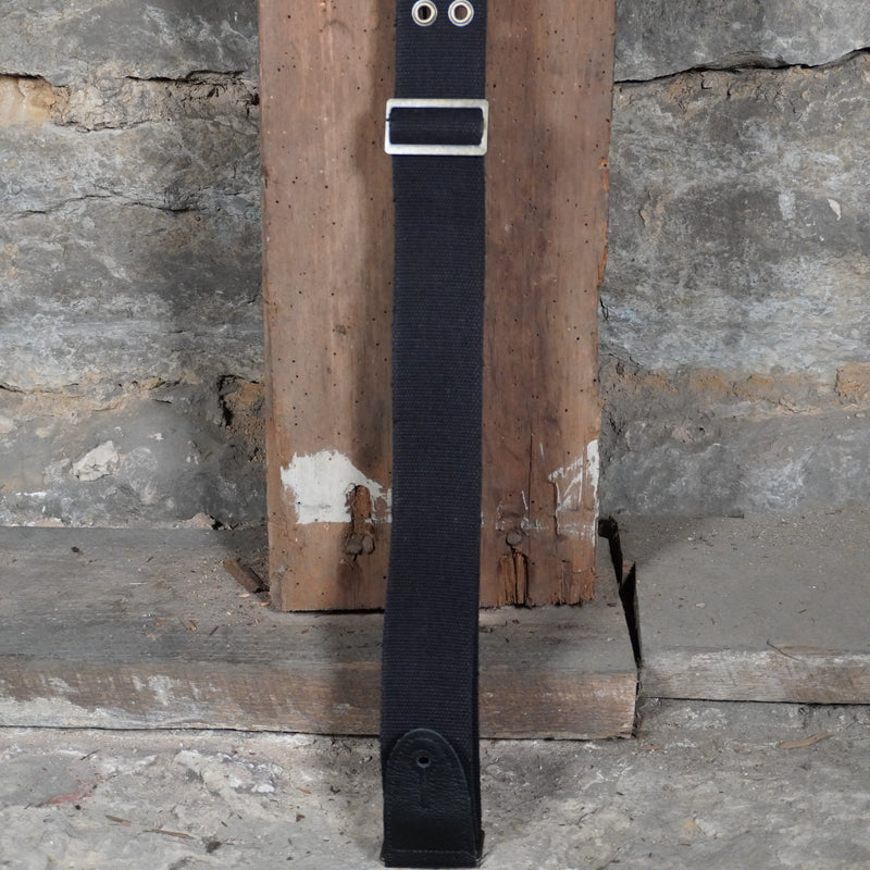 Levy's Worn and Torn Series Cotton Guitar Strap Black