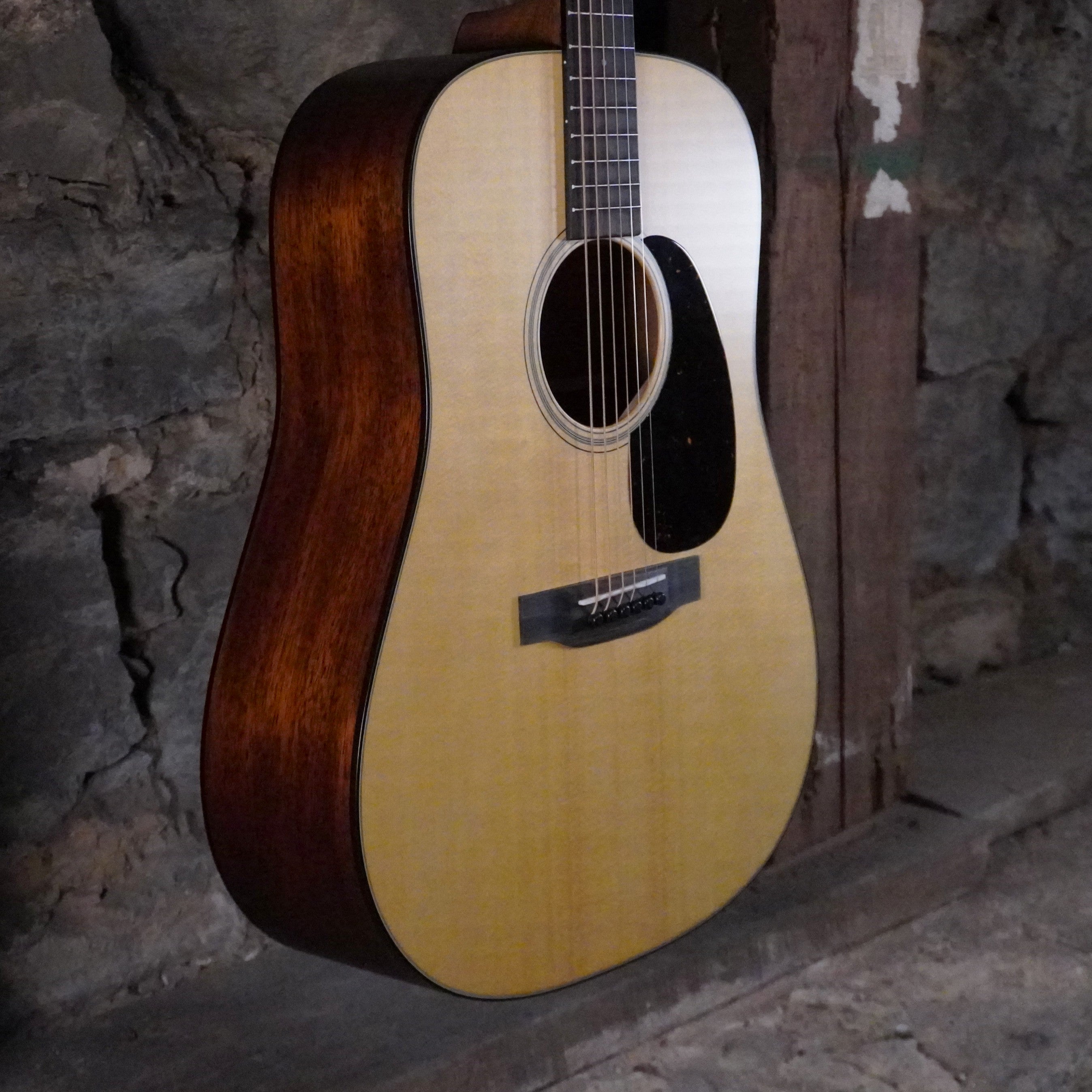 Martin Guitars D-18 Satin Dreadnought Acoustic Guitar Natural Satin w/Hard Case