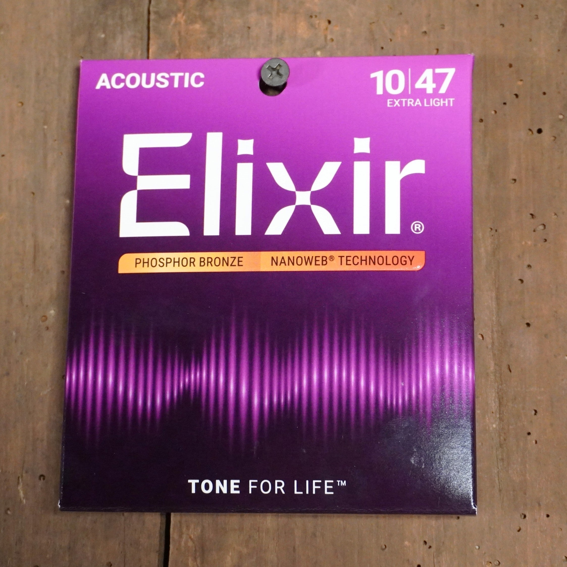 Elixir Acoustic Phosphor Bronze Nanoweb Extra Light 10-47