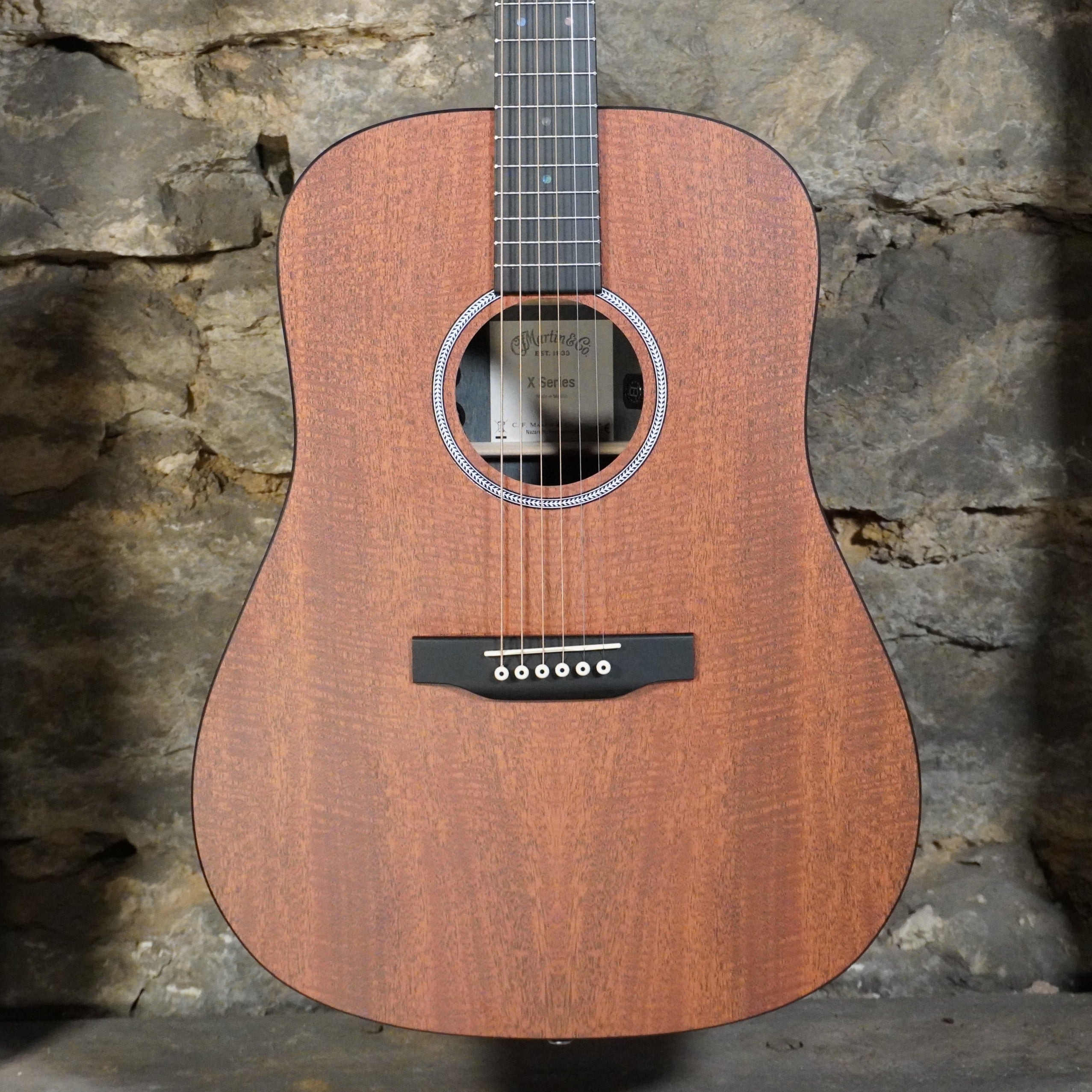 Martin X Series 11DX1EMAH D-14 Fret Acoustic Electric Mahogany w/Softshell Case