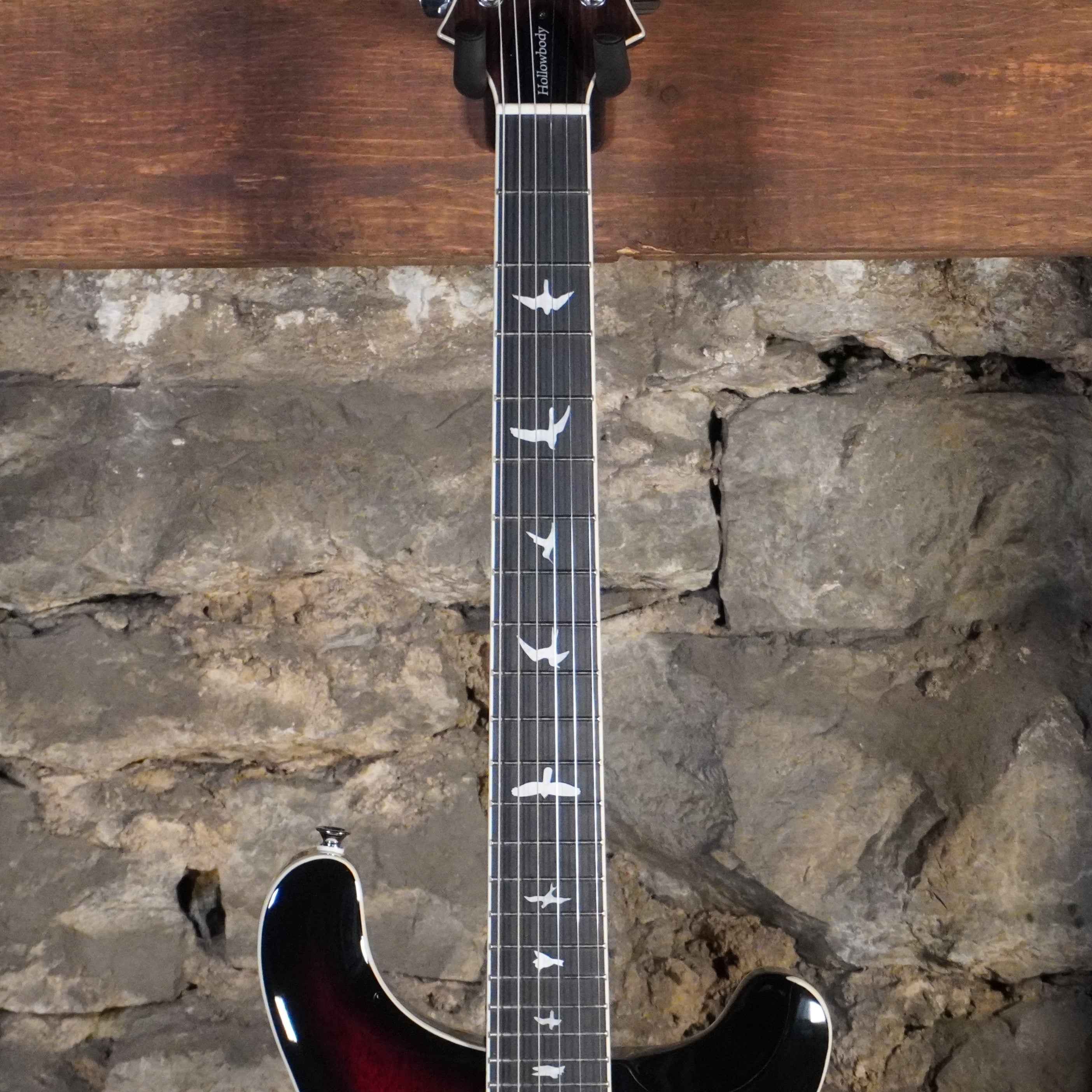 Used PRS SE Hollowbody Standard Fire Red Burst w/Hard Case Used