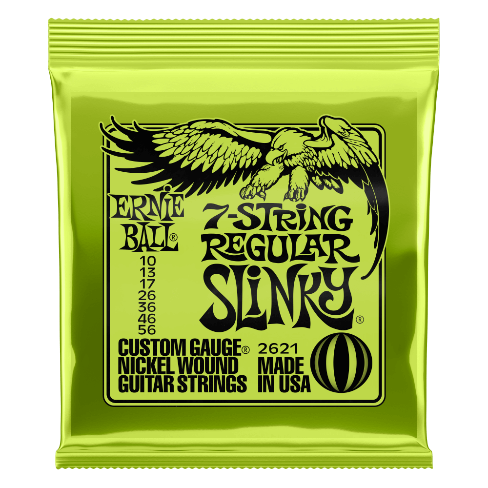 Ernie Ball 7 String Nickel Wound Electric Guitar String 56-10