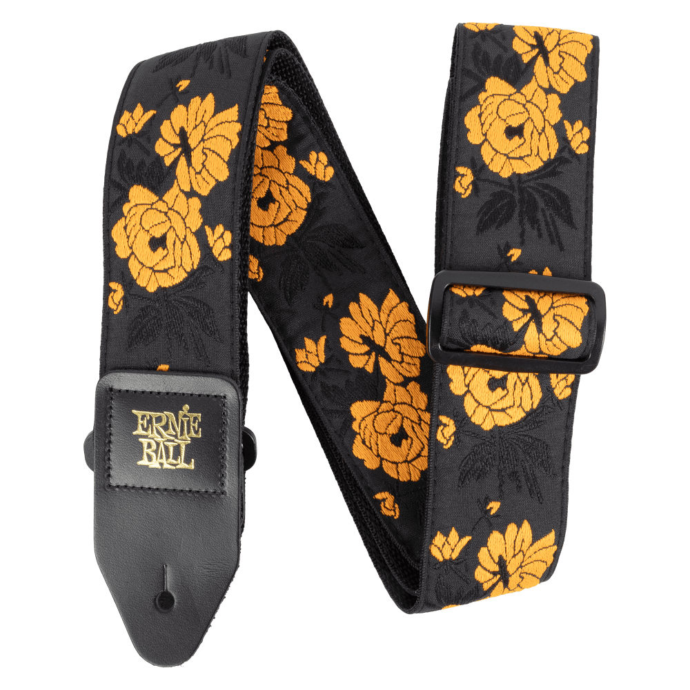 Ernie Ball Classic Jacquard Guitar Strap Tangerine Rose