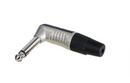 Rean Finger Groove 1/4" Right Angle Mono Plug