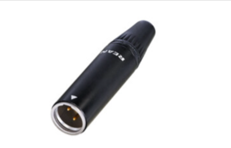 Rean Tiny XLR Male 3 Pin Black