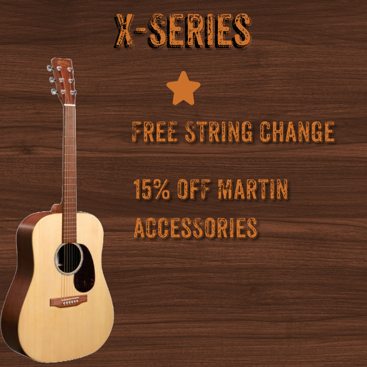 Martin X Series DX-2EMAH Mahogany Dreadnought A/E w/Softshell Case