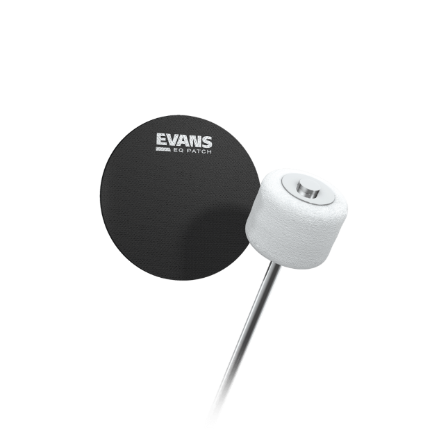 Evans EQ Bass Pedal Patch Black Single