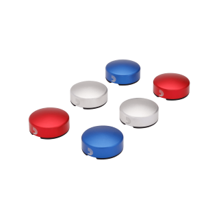 D'addario XPND Footswitch Topper Red/Blue 2 Pack