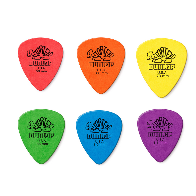 Dunlop Tortex Standard Guitar Picks Variety 418 (Single Increments)