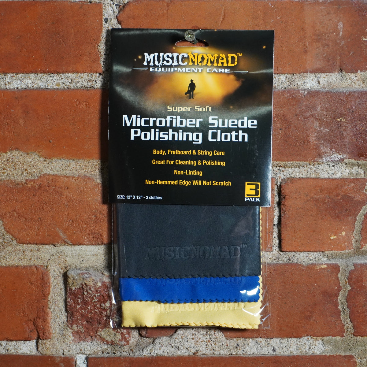 Music Nomad Super Soft Microfiber Suede Polish Clothe 3pk