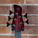 Yamaha TRBX605FM 5 String Bass Guitar Dark Red Burst