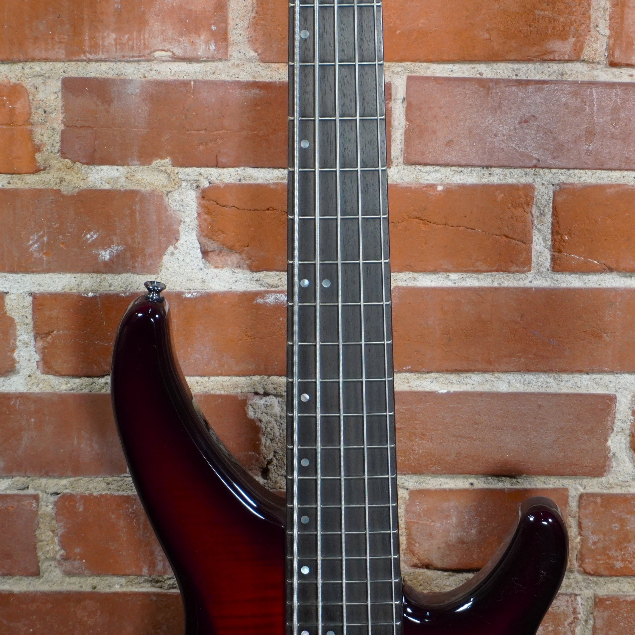 Yamaha TRBX605FM 5 String Bass Guitar Dark Red Burst