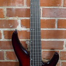 Yamaha TRBX605FM 5 String Bass Guitar Dark Red Burst