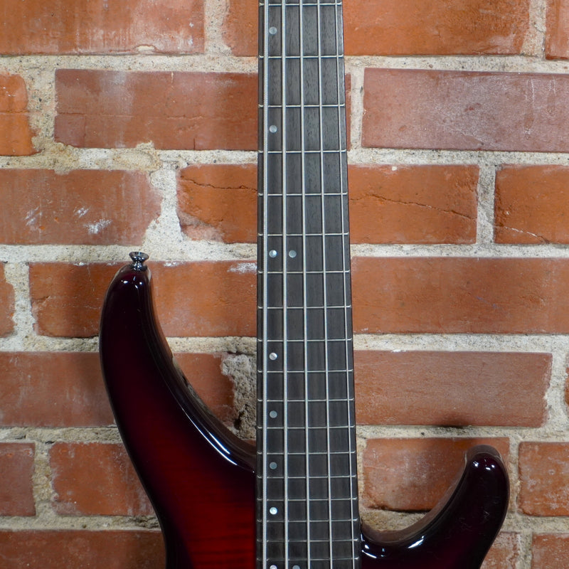 Yamaha TRBX605FM 5 String Bass Guitar Dark Red Burst