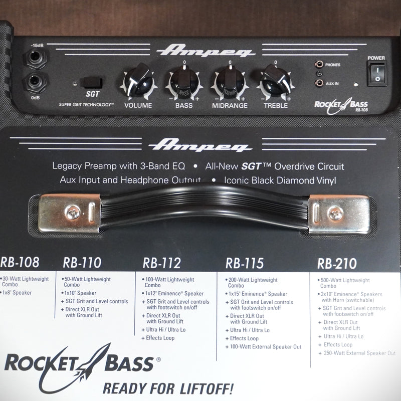 Ampeg Rocket Bass Combo Amp 30 Watts 1x8"