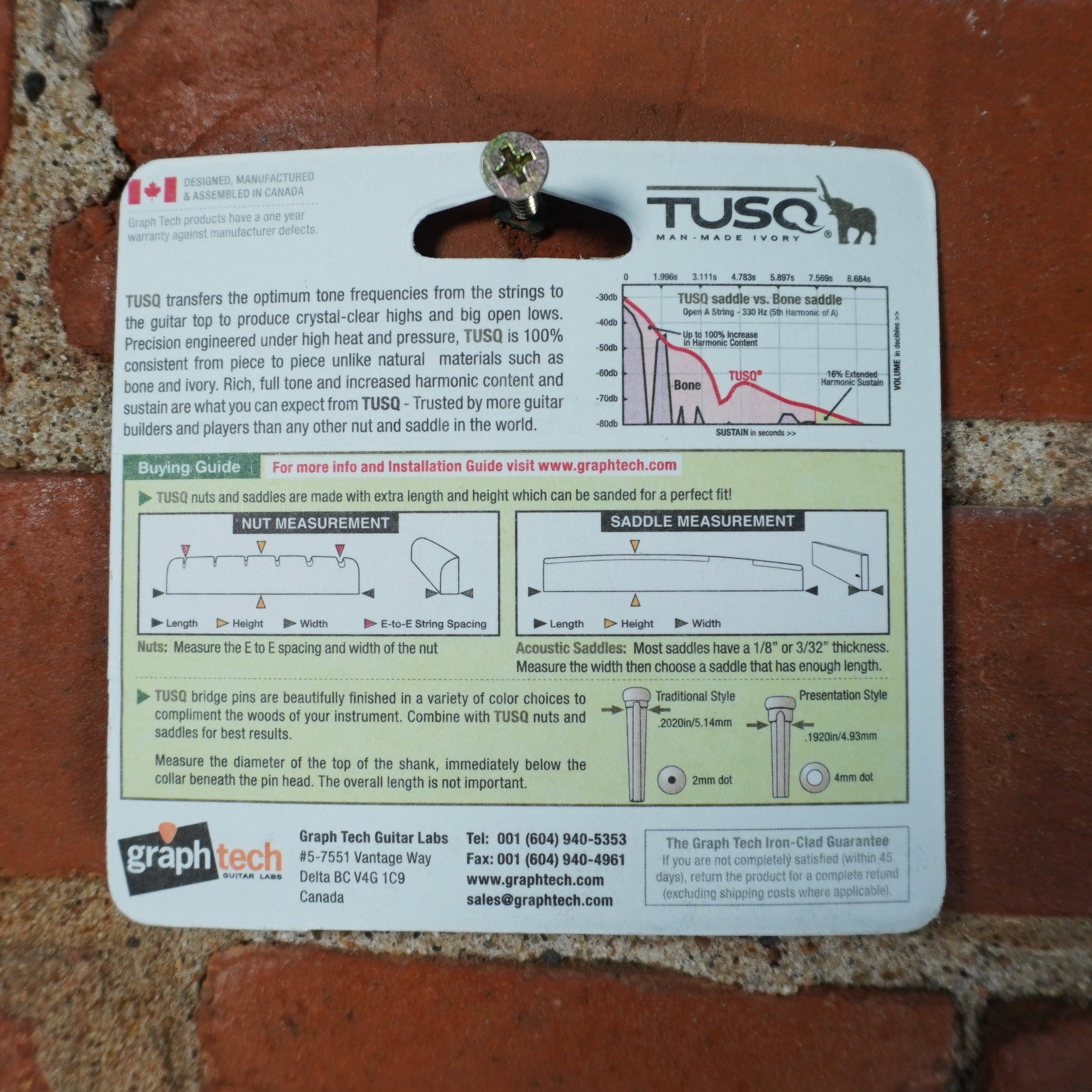 Graph Tech Tusq PRS & Ibanez Electric Nut 43mm x 6mm