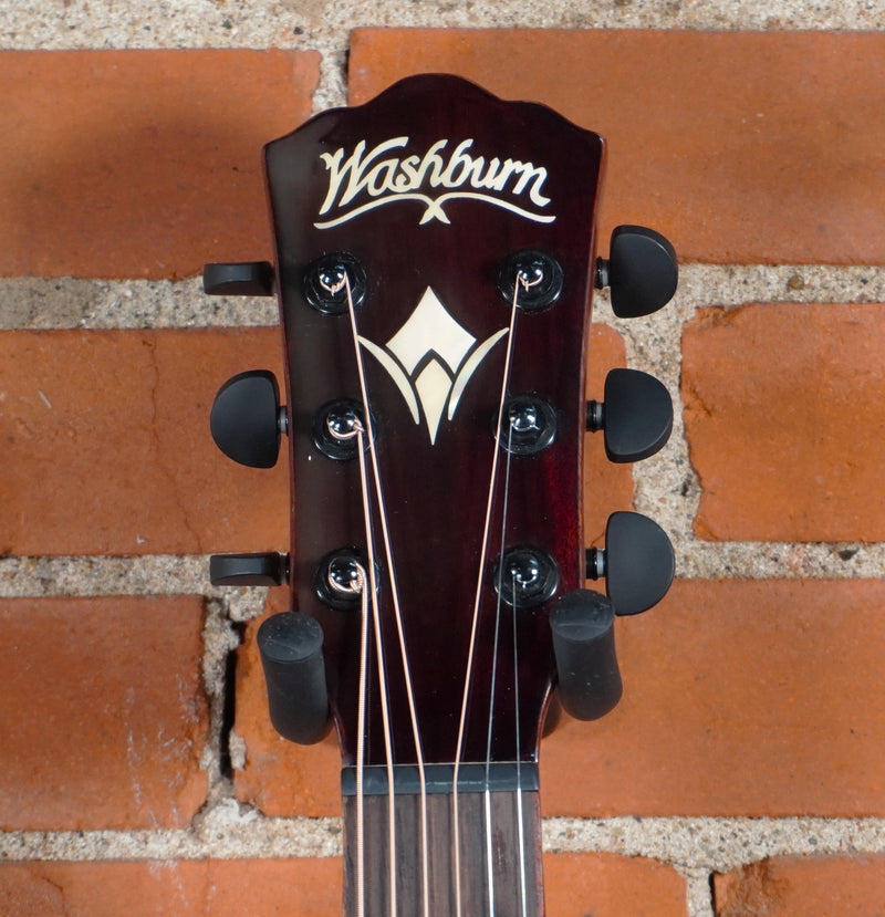 Used Washburn G55CE Koa Acoustic Electric w/Hard Case