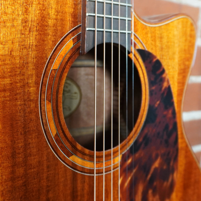 Used Washburn G55CE Koa Acoustic Electric w/Hard Case