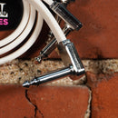 Ernie Ball Flat Ribbon Patch Cable 12" White 3 -Pack