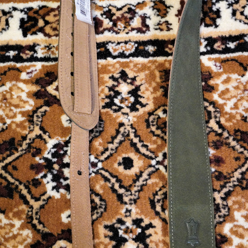 Levy's Strap Suede Guitar Strap in Green