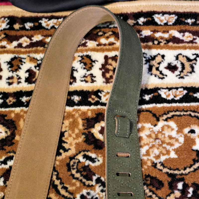 Levy's Strap Suede Guitar Strap in Green