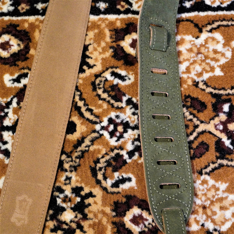 Levy's Strap Suede Guitar Strap in Green