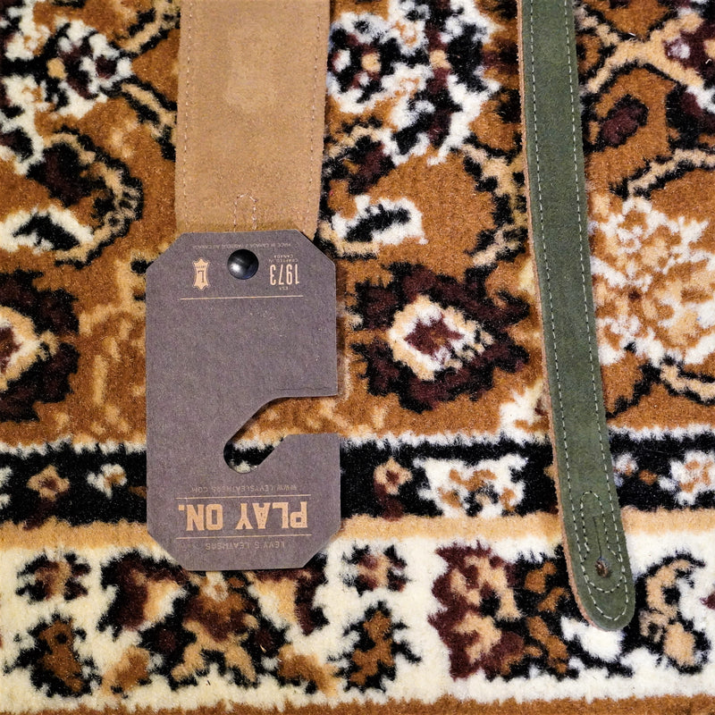 Levy's Strap Suede Guitar Strap in Green