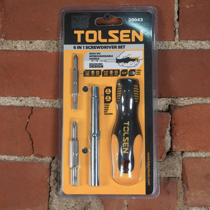 Tolsen 6 in 1 Screw Driver Set